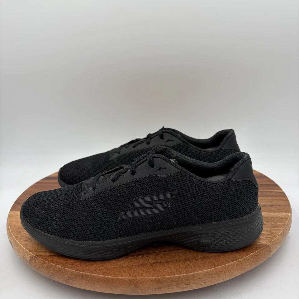 Zapatillas deportivas para caminar negras Go Walk 4 talla 9 Skechers para mujer 14175 Foto 3 de 4