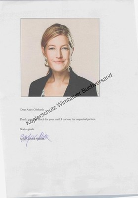 Original autograph Sofie Carsten Nielsen // autograph signed signed signee Ni