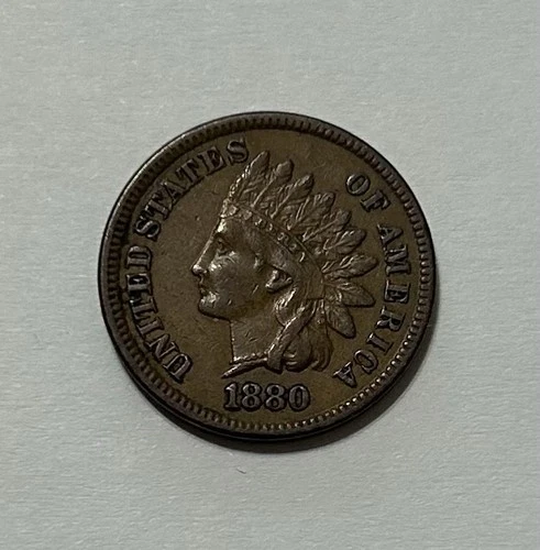 1880 Indian Head Penny Cent  Choice EF