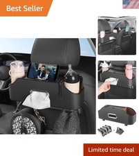 Versatile Car Headrest Storage Box with Parti...