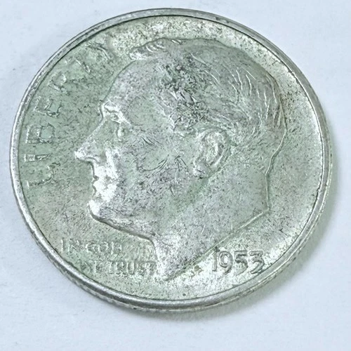 1953 S Roosevelt 10c Dime 90% Silver Circulated Coin #7793