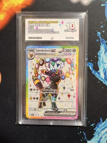 Pokémon TCG Umbreon EX Prismatic Evolutions 176 Promo Ace 10 Graded Gem Mint