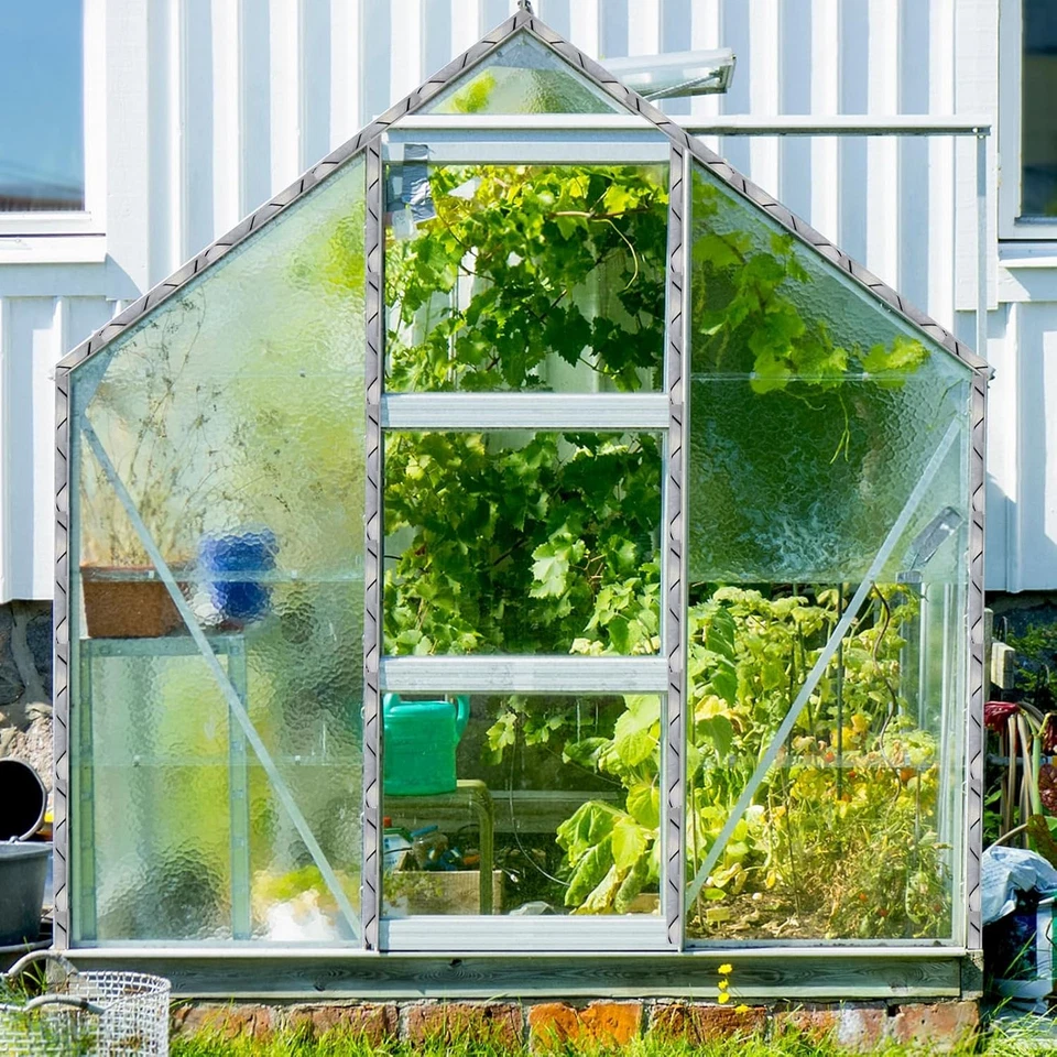 Juego de 20 canales de bloqueo de cable de balanceo de 6,6 pies canal de resorte de invernadero aleación de aluminio Foto 3 de 4