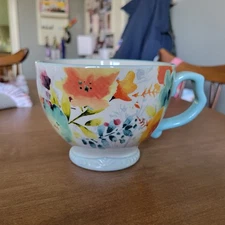 The Pioneer Woman Willow Soup Bowl Mug Jumbo Large Coffee Tea Cup Floral 26 oz