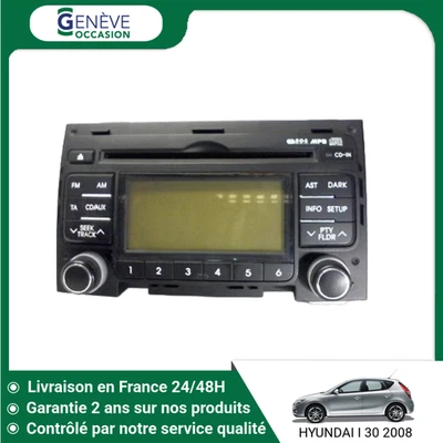 🇫🇷 AUTORADIO HYUNDAI I 30 07-10 ➤961602L2004X ♻️ - Photo 1/3