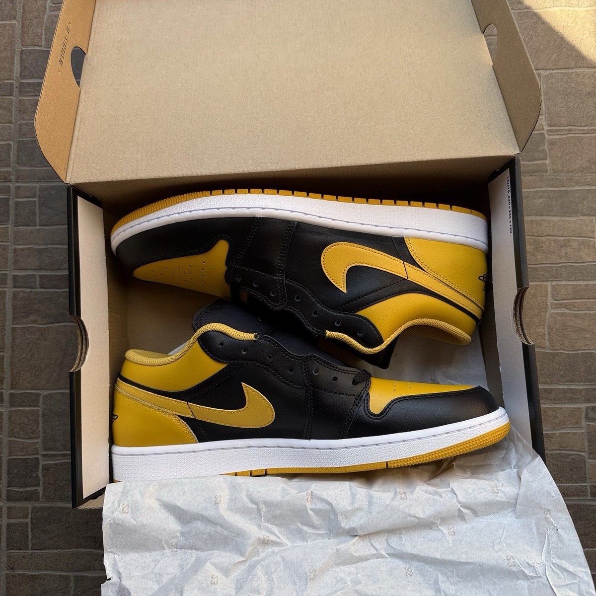 Air Jordan 1 Low \"Yellow Orche\" スニーカー Jordan 1 Low 'Yellow Ochre' - Air Jordan - 553558 072