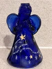 Fenton Cobalt Art Glass Guardian Angel