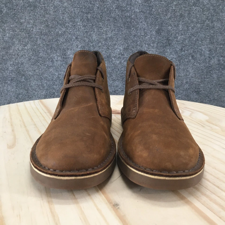 Clarks Boots Womens 8M Bushacre Lace Up Chukka Ankle Boot 26116744 Brown Leather - Image 4 of 4