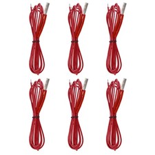 Riscaldatore a Cartuccia in Ceramica, DC12V 40W Riscaldatore, Rosso Confezione da 6