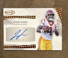 SAGE 2025 Aspire Woody Marks Football Autograph Card ASP-WM