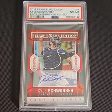 Panini 2014 Elite Extra Ed Kyle Schwarber #4 Inspirations Auto RC /100 PSA 8
