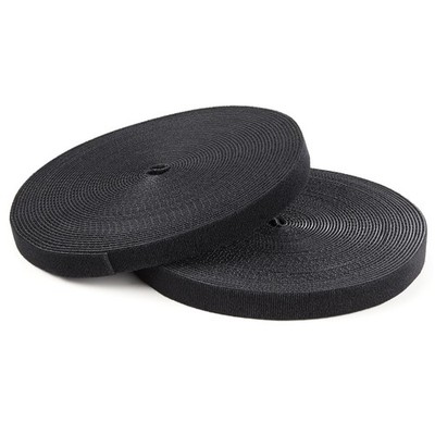 StarTech Hook-and-Loop Cable Management Tie - 100 ft. Bulk Roll - Black - Cut-to