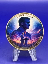 * Charlie Kirk Challenge Coin Turning Point USA CHAMPION IN CHRIST AND TRUTH