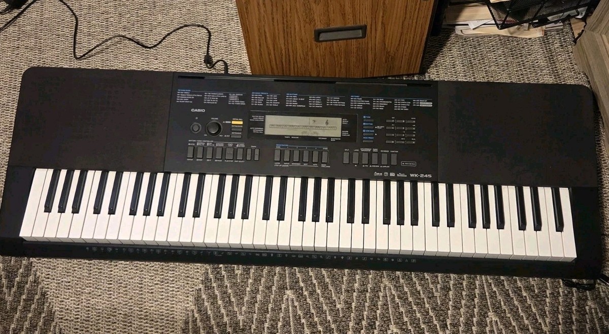 カシオ キーボード WK-245 CASIO Restock Casio WK-245 76-Key Workstation | Guitar Center