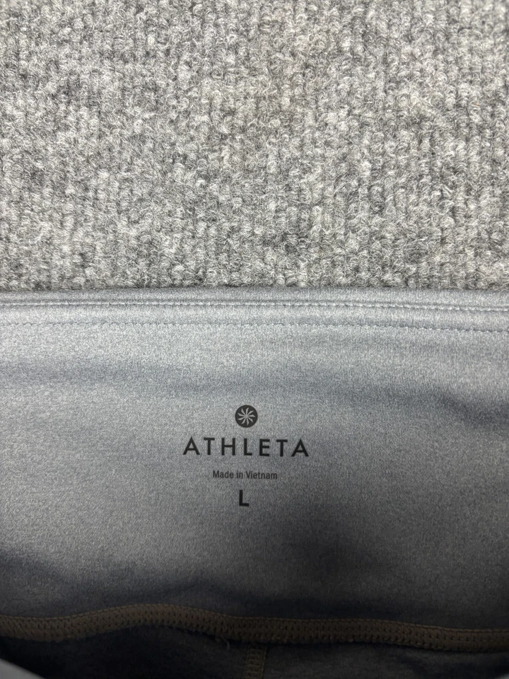Athleta Leggings Womens Large Cropped Yoga Pants Mesh Panels Activewear Fitness - Image 2 of 4