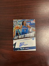 2024-25 Donruss Optic Dillon Jones Fast Break Signatures RC Auto #54 Thunder