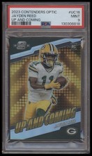 2023 Panini Contenders Optic #UC-16 Jayden Reed Up and Coming PSA 9