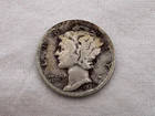 1935 D U.S. Mercury Head Silver Dime KW-17