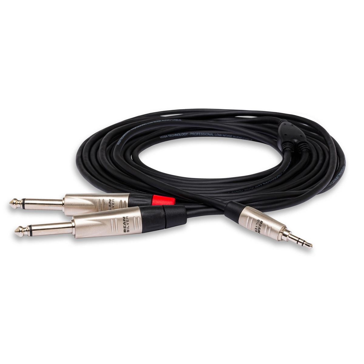 Hosa Technology Pro 6 Stereo Breakout REAN 35mm TRS to Dual 14 TS 5090₽