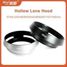37-62mm Metal Camera Lens Hood Hollow Ventilated Shade for Canon Sony Nikon Fuji