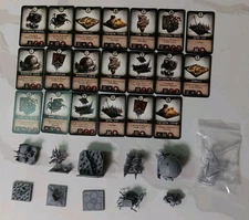 Village Attacks Board Game Trap Figures with Cards. Grimlord Games Loose Figures