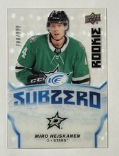 MIRO HEISKANEN 2018-19 Upper Deck Ice Sub Zero /999 Rookie RC Card Dallas Stars