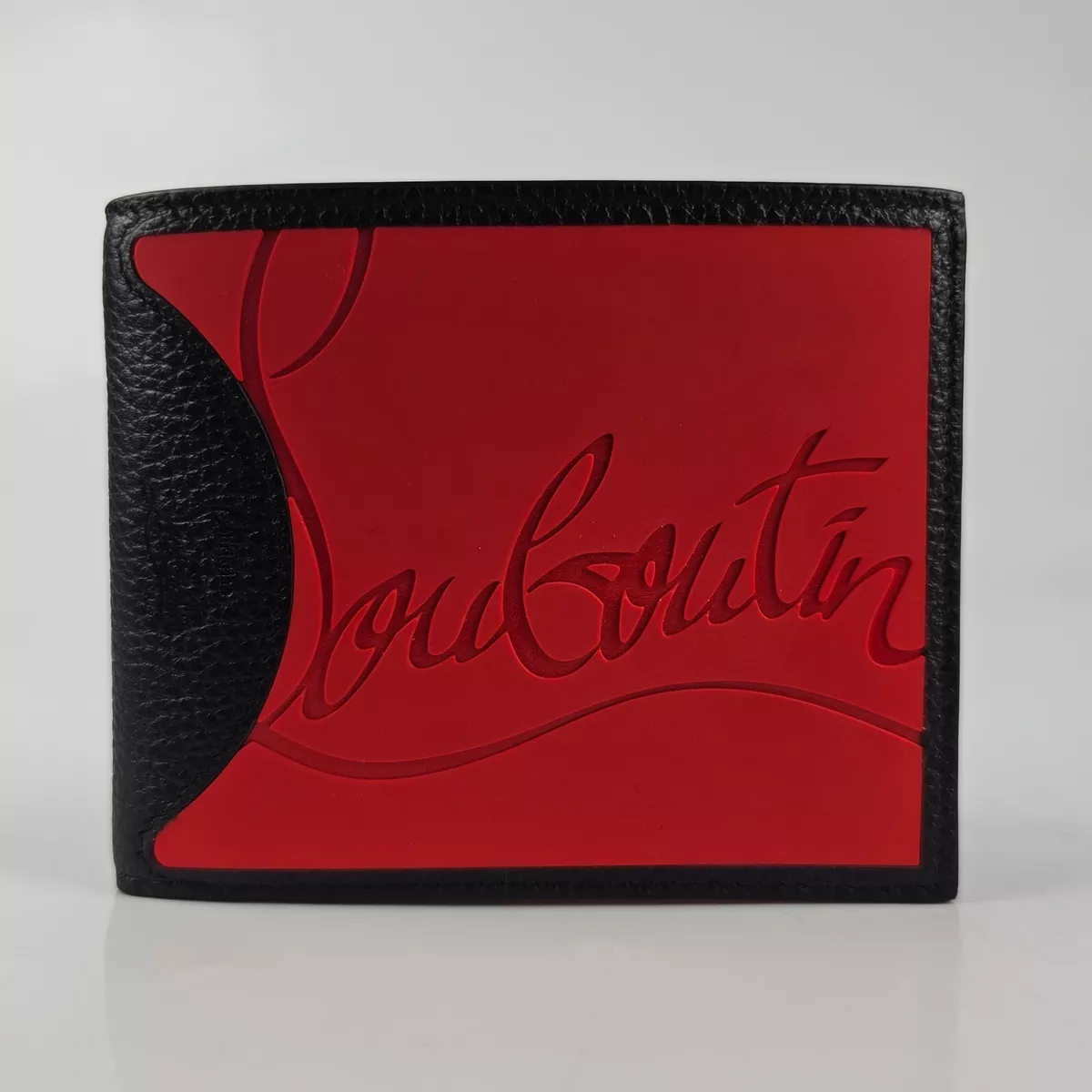 Christian Louboutin Coolcard Black And Red Wallet New