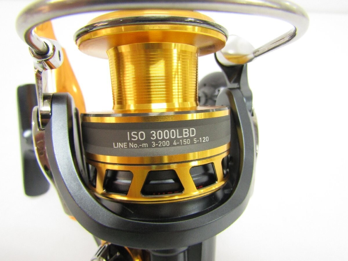 Daiwa 18 Tournament ISO 3000LBD reel SP8557 Gold Black Very Daiwa 18 Tournament ISO 3000LBD reel SP8557 Gold Black Very