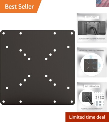 Black VESA Conversion Plate - Easily Mount Flat or Curved TVs up to 200x200mm