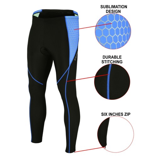Women Cycling Tights 3D GEL Padded Compression Ladies pant Leggings Trousers - Picture 4 of 23