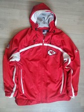 NFL Authentic Sideline Kansas City Chiefs Reebok Hooded Jacket Coat SZ XL