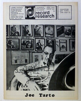 RECORD RESEARCH June 1973 Issue 122 Joe Tarto, jazz etc #364