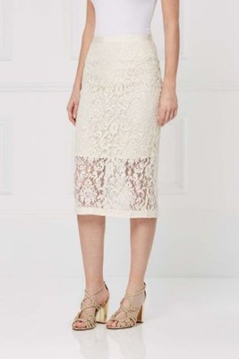 next cream lace dress