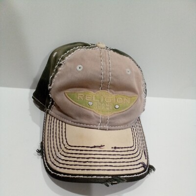 True Religion Winged Trucker Hat True Religion Men Trucker Hat green xxx Distressed Vintage  main image 2