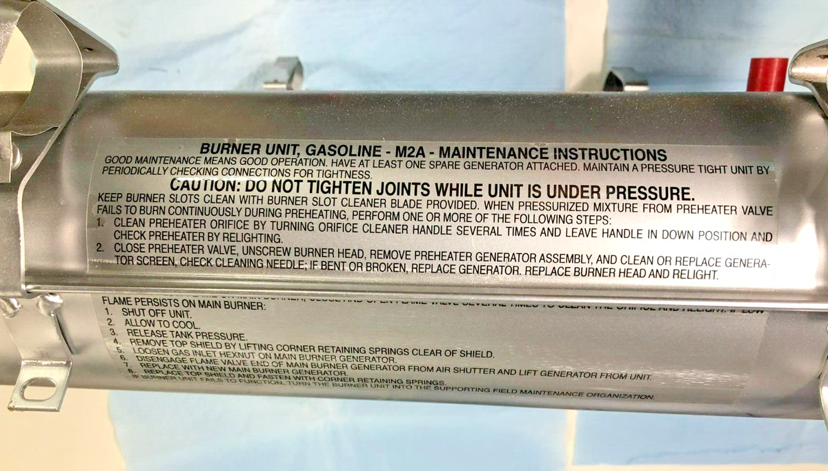 Genuine Military Surplus M2A Camp Stove U Tank Burner Unit 5 Genuine Military Surplus M2A Camp Stove U Tank Burner Unit 5