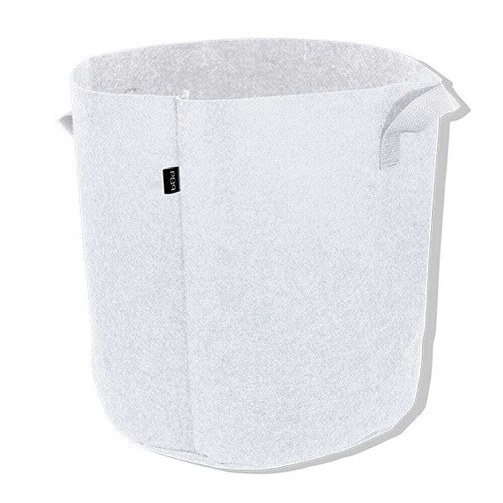 Bolsa / Maceta / Contenedor Geotextil para el Cultivo - Blanco (25L)