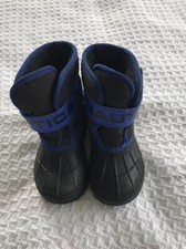 Nautica NS-83 Black Blue Boys Winter Snow Boots Size 5