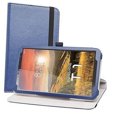360 Degree Rotation Stand PU with Cute Pattern for Sunshine T1 Elite/NUU Blue