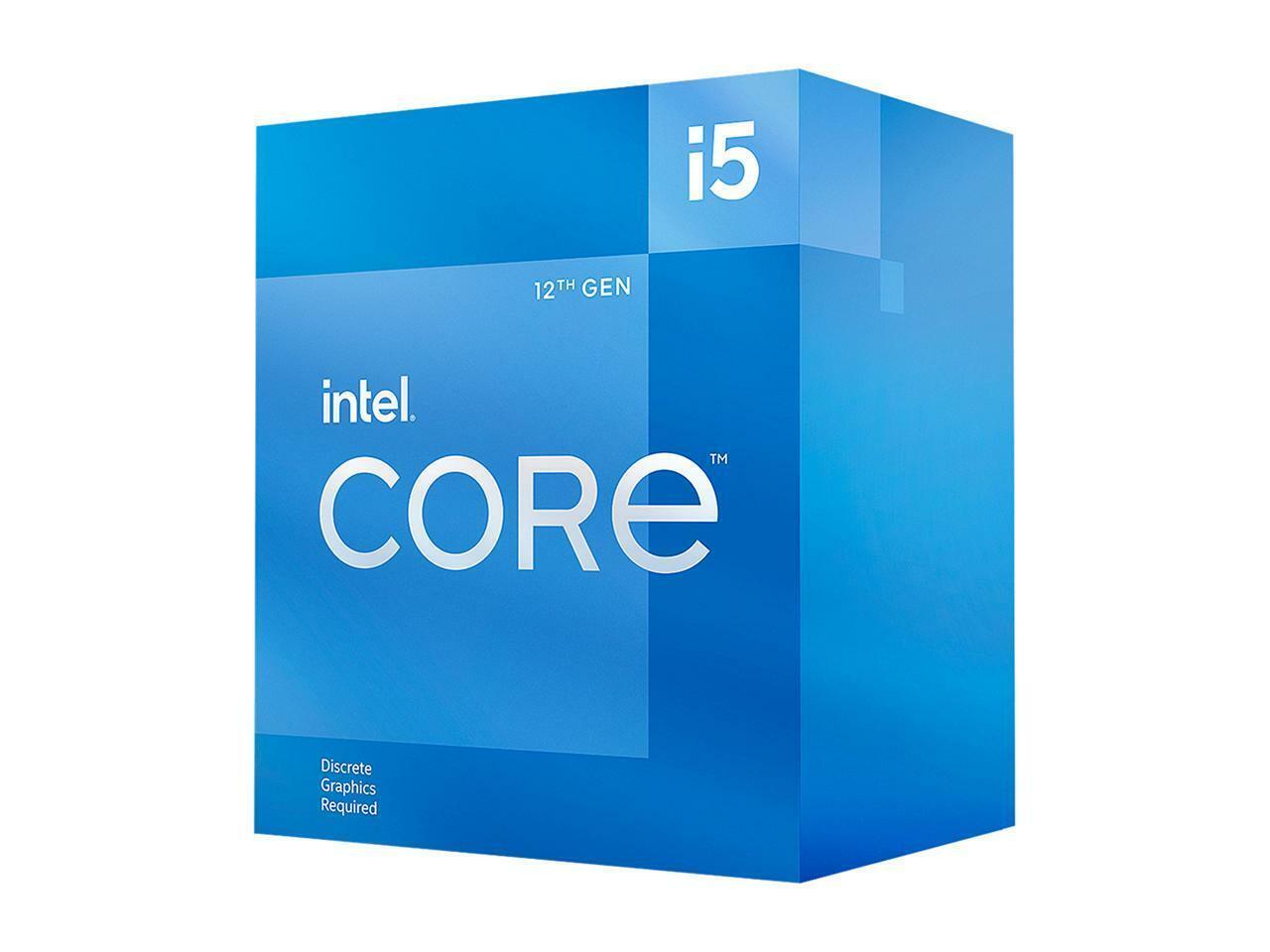 – Proce… Alder Intel 12th Tacos Core LGA Mas Lake 1700 CPU 2.5GHz 65W Core Gen 6 i5-12400F Y