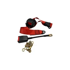 1 Car Seat Belt Red 3 Point Safety Travel Adjustable Retractable Fit: Chrysler