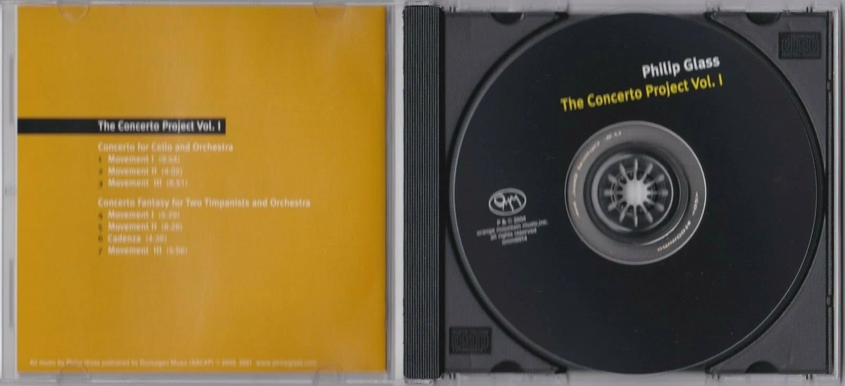 The Concerto Project Vol.1 - Philip Glass - CD (2004 Orange Mountain U.S.A.)