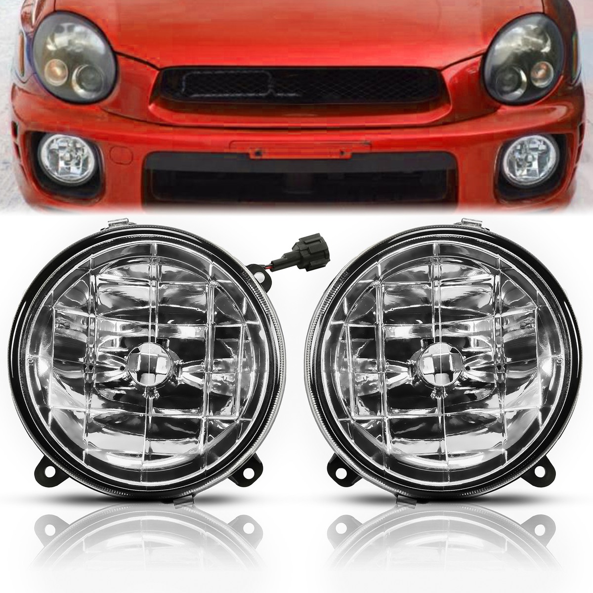 Fog Light Lamp Set For 02-03 Subaru Impreza Front with Bulb