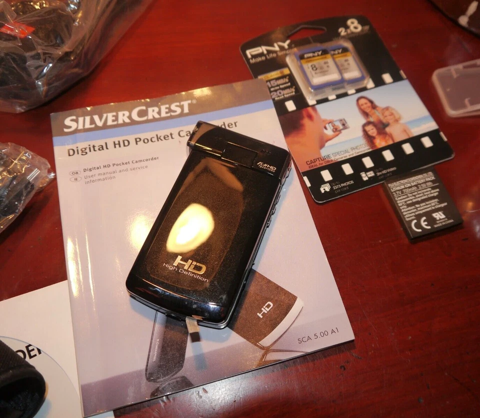 -SilverCrest Digital HD Pocket Camcorder 1080p touchscreen LCD Memory card HDMI- - Image 2 of 4