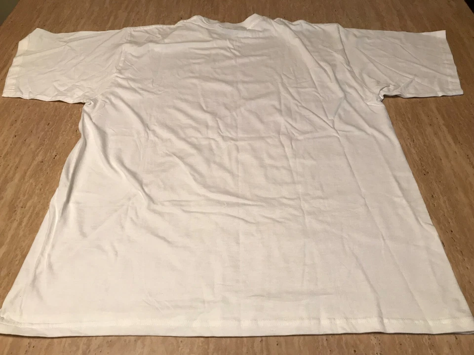 CAMISETA LAMBORGHINI HOMBRE BLANCO BORDADO EMBLEMA TALLA XXL Foto 4 de 4