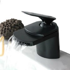 Black Oil Rubbed Brass Bathroom Faucet Lavatory One Hole/Handle Mixer Tap 2nf012