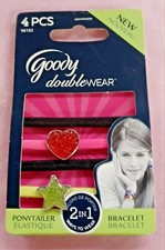 Goody Double Wear Ponytailer Heart and Star 4 Pcs New