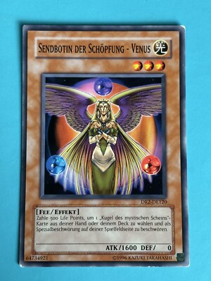 Yu-Gi-Oh-Karte Sendebotin der Schöpfung-Venus, DR2-DE120, Common, Exzellent,