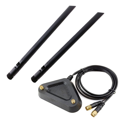 External WiFi Antenna RP-SMA Cable Network Extender Magnetic Stand 2.4G 5.8GHz - Picture 12 of 12