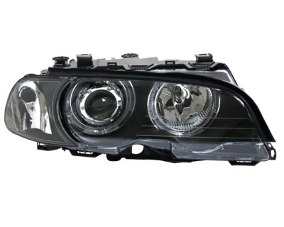 Scheinwerfer + Glühbirnen H7+H7 Rechts Für BMW E46 Cabrio + Coupe 00-06