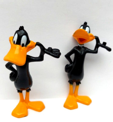Spielzeug Konvolut 2 Figuren Daffy Duck Warner Looney Tunes PVC ungelenkig